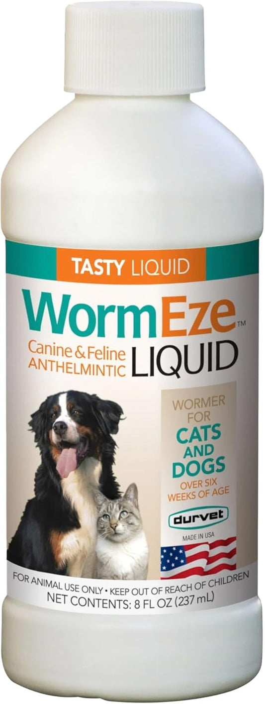 Durvet, WormEze Liquid Canine & Feline Anti-helmintic, 8 oz