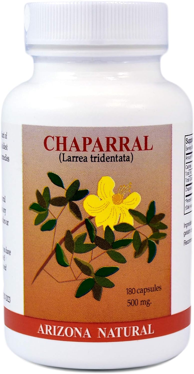 Arizona Natural, Chaparral (Larrea tridentata), 500 mg, 180 Capsules