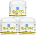Cellfood Oxygen Gel - 2 fl oz, Pack of 3 - Provides Moisture & Protection, Decreases Appearance of Fine Lines - Aloe Vera, Lavender Blossom Extract, Cellfood & Glycerine - Hypoallergenic, Non-GMO