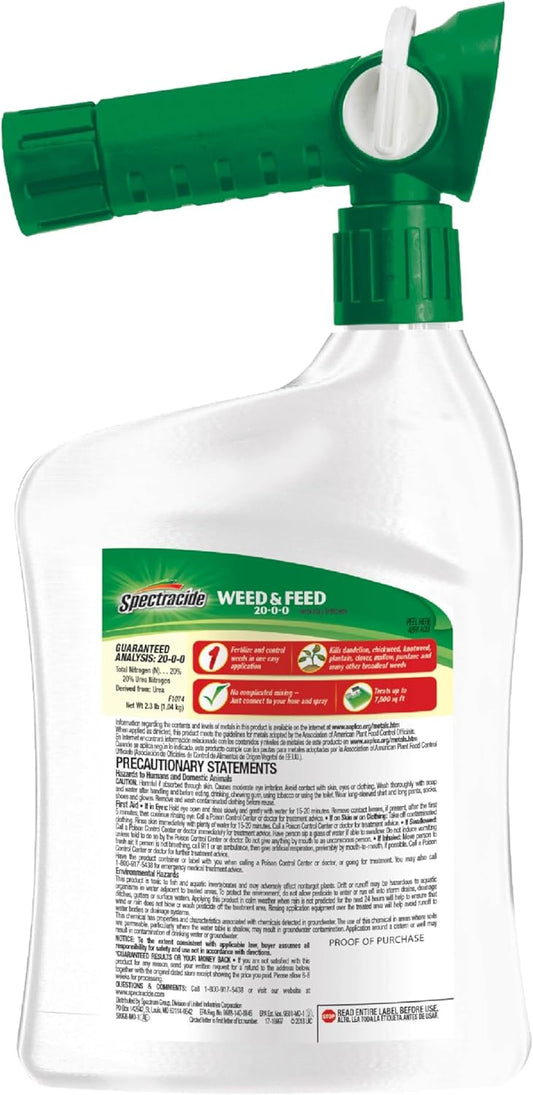 Spectracide, Weed & Feed 20-0-0 (Ready-to-Spray) (32 fl oz), 1 pack