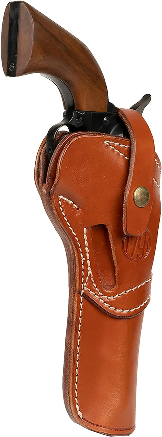 1791, GUNLEATHER Single Six Holster - Ambidextrous Leather Revolver Holster, Fits Ruger Wrangler, Heritage Rough Rider, Colt SSA and Similar Six Gun Pistols (Size 6.5)