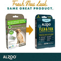 ALZOO, Plant Based Flea & Tick Squeeze-On for Dogs, Helps Repel Fleas, Ticks & Mosquitos, Up to 3-Months Protection, Plant-Based Active Ingredients, Water-Resistant, 3 EZ-On Applicators Per Pack