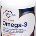 CardioTabs, Omega-3 Enteric-Coated Fish Oil Supplements, Triglyceride Form, 1100 mg Total Omega-3 Fatty Acids, Non-Dairy and Gluten-Free, Special Enteric Coated Softgels for No Fishy Burps - 180 Count