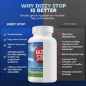 Dr. Barton's, Dizzy Stop  Vertigo Relief Products with Ginger and Grape Seed - Non-Drowsy Motion Sickness Pills for Dizziness Relief and Inner Ear Balance - 80 Count