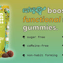 SuperMush, Energy Mushroom Gummies - Organic Lions Mane Supplement with Cordyceps, Rhodiola, L-Theanine, Maca - Vegan & Sugar-Free - Energy, Focus, Stamina, Stress Reduction - 60 Gummies (30 Servings)