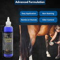 E3, Thrush Clear for Horses - 8oz - Non-Staining Quick Acting Formula. Horse Thrush Treatment. Hoof Hardener. Applicator Brush Included.