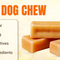 Tibetan Yak Cheese Dog Chew, Sticks (2 Medium Chews) - Natural, Handmade, Long-Lasting, Easy to Digest, Ideal for Medium Dogs and Aggressive Chewers, Rawhide, Grain and Gluten Free, Keeps Dogs Busy