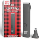 HAPPY NUTS, The Lumberjack Electric Groin & Body Hair Trimmer for Men - Men's Body Groomer Kit for Privates - Smooth Ball & Pubic Hair Shaver (Graphite)