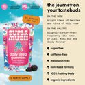 SuperMush, Sleep Gummies for Adults - Mushroom Supplement with Magnesium Citrate, L-Theanine, Chaga, Reishi & Chamomile for Deep Sleep, REM & Detox - Vegan & Sugar-Free - 60 Gummies (30 Servings)