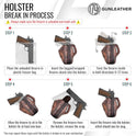 1791 Gunleather, 1911 Holster, Right Hand OWB Leather Gun Holster for Belts fits All 1911 Models with 4" and 5" Barrels