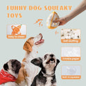 Nocciola, Hide and Seek Plush Dog Toys, Orange Tangerine Interactive Dog Toy for Small Dogs, Puppy Squeaky Toy with Crinkle Papers, Puzzle Toy for Boredom, Nose work Pet Toy for Small Medium Dogs