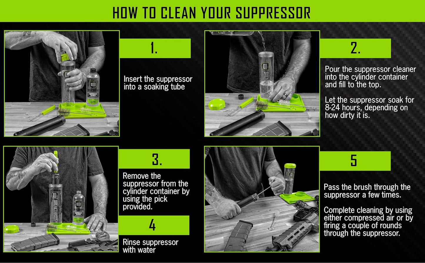 Breakthrough Clean Technologies®, Suppressor Cleaning Kit, 16oz.