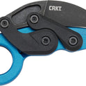 CRKT, Provoke Blue Metallic: Morphing Karambit, Plain Edge Blade, Kinematic, Grivory, Low Profile Pocket Clip, 4041B