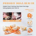 Nocciola, Hide and Seek Plush Dog Toys, Orange Tangerine Interactive Dog Toy for Small Dogs, Puppy Squeaky Toy with Crinkle Papers, Puzzle Toy for Boredom, Nose work Pet Toy for Small Medium Dogs