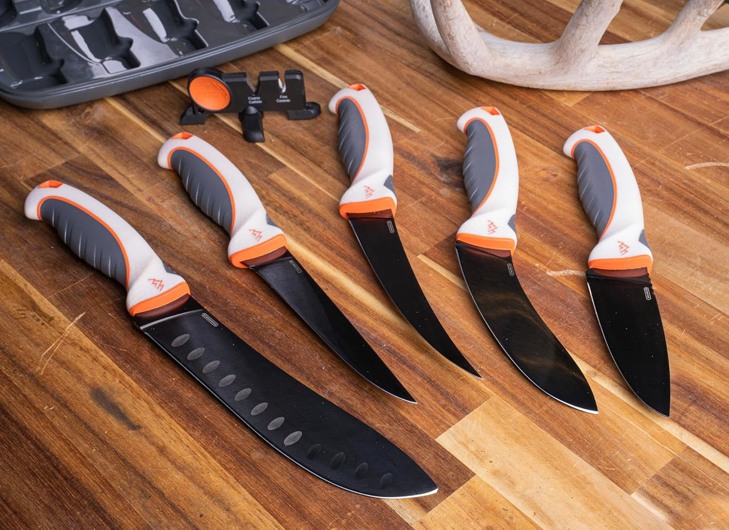 OUTDOOR EDGE, ErgoMax 6-Piece Professional Game Processing Knife Set | Caping & Boning Knives, Skinning Knife, Butcher Knife | Elite Big Game, Elk & Deer Hunting Gear | Perfect Field Dressing Knife Set