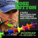 Bowmar Archery, Nose Button, Extremely Light Weight, Creates Consistent Anchor Point, Two Sizes Included