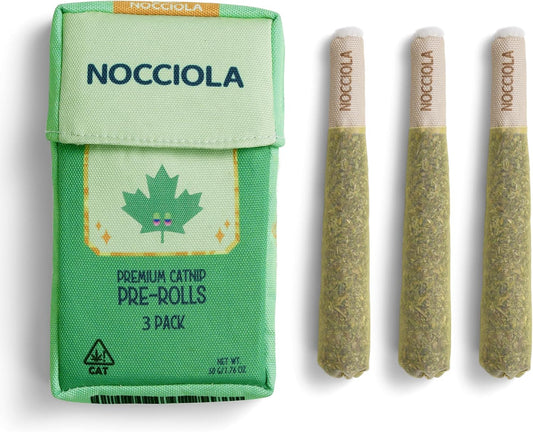 Nocciola, 3 Pack Catnip Toys for Cats, Funny Cat Toys Filled with 100% Pure Organic Catnip, Safe Kitten Teething Chew and Kicker Toys, Stress Relieving Fun for Indoor Cats