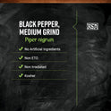 Frontier Co-op, Medium Ground Black Pepper, 1-pound Bulk Bag, Full-bodied Flavor and Aroma, Kosher