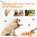 Nocciola, Hide and Seek Plush Dog Toys, Orange Tangerine Interactive Dog Toy for Small Dogs, Puppy Squeaky Toy with Crinkle Papers, Puzzle Toy for Boredom, Nose work Pet Toy for Small Medium Dogs