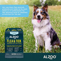 ALZOO, Plant Based Flea & Tick Squeeze-On for Dogs, Helps Repel Fleas, Ticks & Mosquitos, Up to 3-Months Protection, Plant-Based Active Ingredients, Water-Resistant, 3 EZ-On Applicators Per Pack