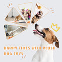 Nocciola, Hide and Seek Plush Dog Toys, Orange Tangerine Interactive Dog Toy for Small Dogs, Puppy Squeaky Toy with Crinkle Papers, Puzzle Toy for Boredom, Nose work Pet Toy for Small Medium Dogs
