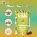 SuperMush, Energy Mushroom Gummies - Organic Lions Mane Supplement with Cordyceps, Rhodiola, L-Theanine, Maca - Vegan & Sugar-Free - Energy, Focus, Stamina, Stress Reduction - 60 Gummies (30 Servings)
