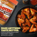 Hooters, Original Medium Wing Sauce, 12 Ounce (Pack of 6)