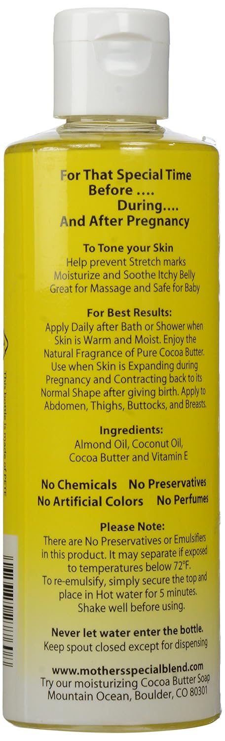 Mountain Ocean, Mother's Special Blend All Natural Skin Toning Oil, 8-Ounce