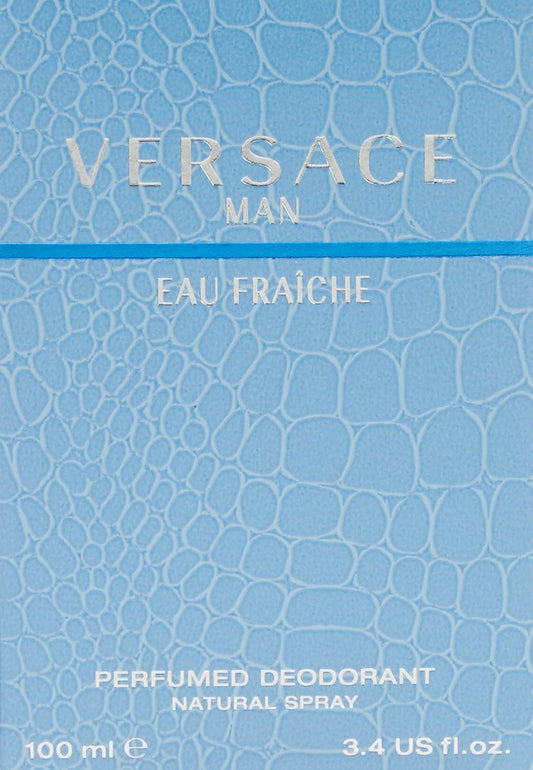 Versace, Man Eau Fraiche by Versace for Men 3.4 oz Perfumed Deodorant Spray