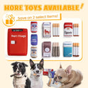 Nocciola, Squeaky Beer Dog Toys with a Fridge, Funny Crinkle Hide and Seek Dog Chew Toys for Small Medium Large Breeds, Plush Stuffed Puppy Birthday Gifts