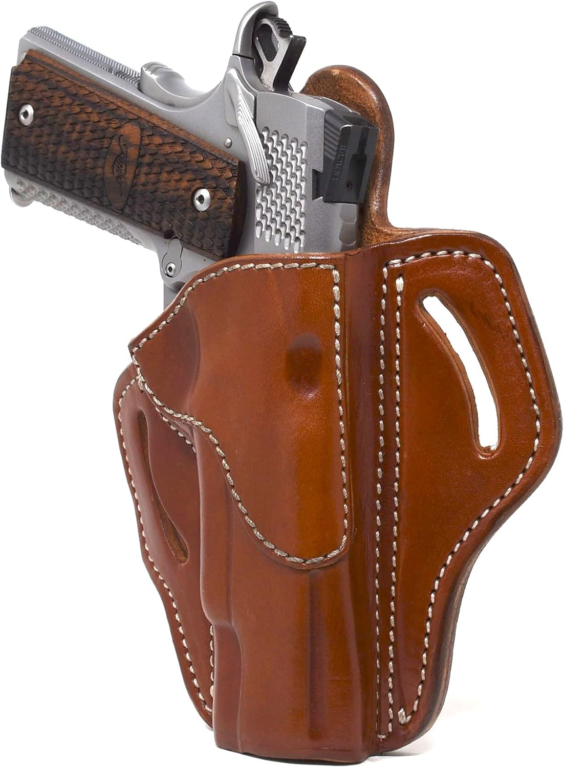 1791 Gunleather, 1911 Holster, Right Hand OWB Leather Gun Holster for Belts fits All 1911 Models with 4" and 5" Barrels