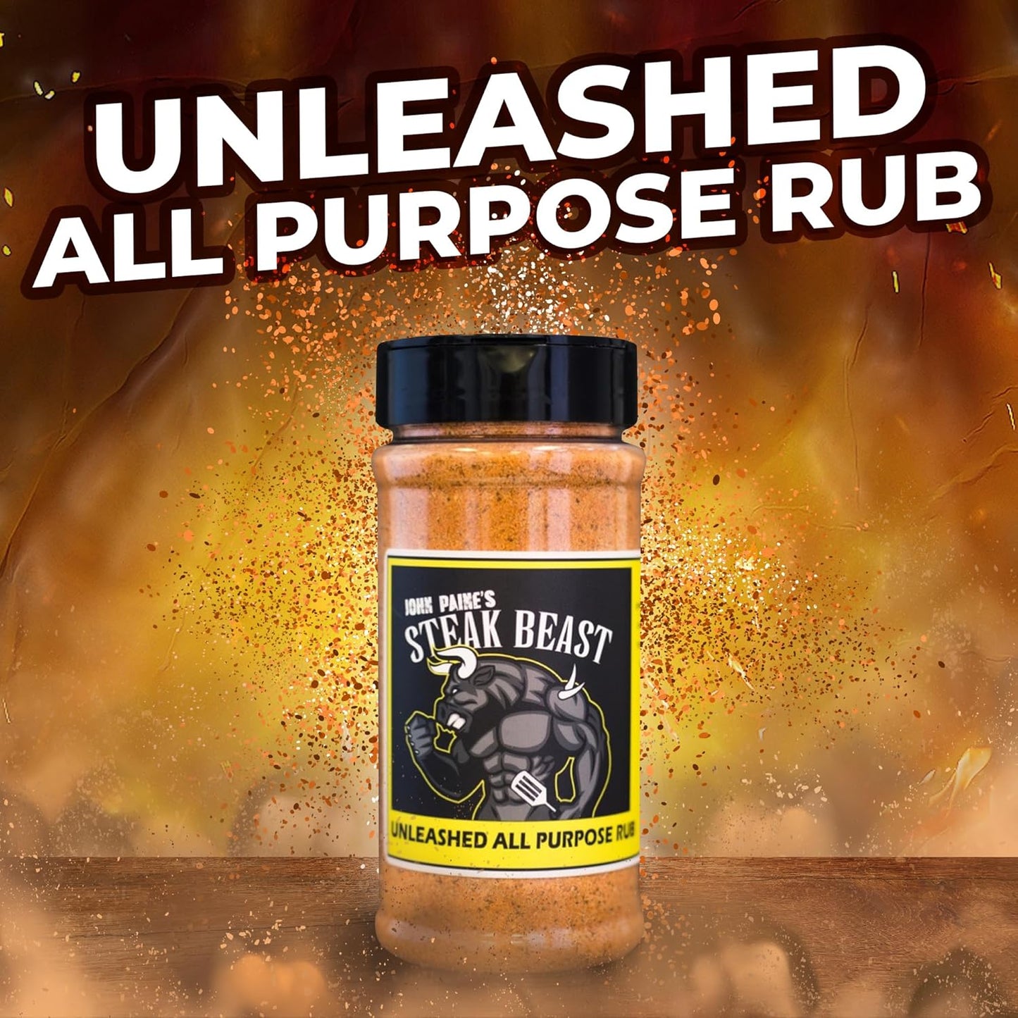 Steak Beast, Unleashed Seasoning: Award-Winning Blend for Grilling, Roasting and Marinate, Perfect for Steak Rubs and Seasonings and for other Meats, Flavorful with a Hint of Butter, 12oz