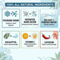 Sinol, Viral Defense Nasal Spray - Defend Against Airborne Germs and Viruses - Iodine Nasal Spray, Colloidal Silver, Vitamin C to Boost Immunity - for Work, Travel, Indoor Gatherings - 114 Sprays