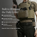 Nexbelt, Titan Ratchet EDC Tactical Gun Belt – 1.5" Micro-Adjustable Strap, Quick-Release, Fits Up to 50" Waist, IWB/OWB