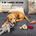 Nocciola, Zombie Mummy Dog Toys with Organs: Funny Cool Hide and Seek Squeaky Chew Toys for Puppies, Small and Medium Size Breed, Plush Stuffed Cognitive Puzzle Toys for Training