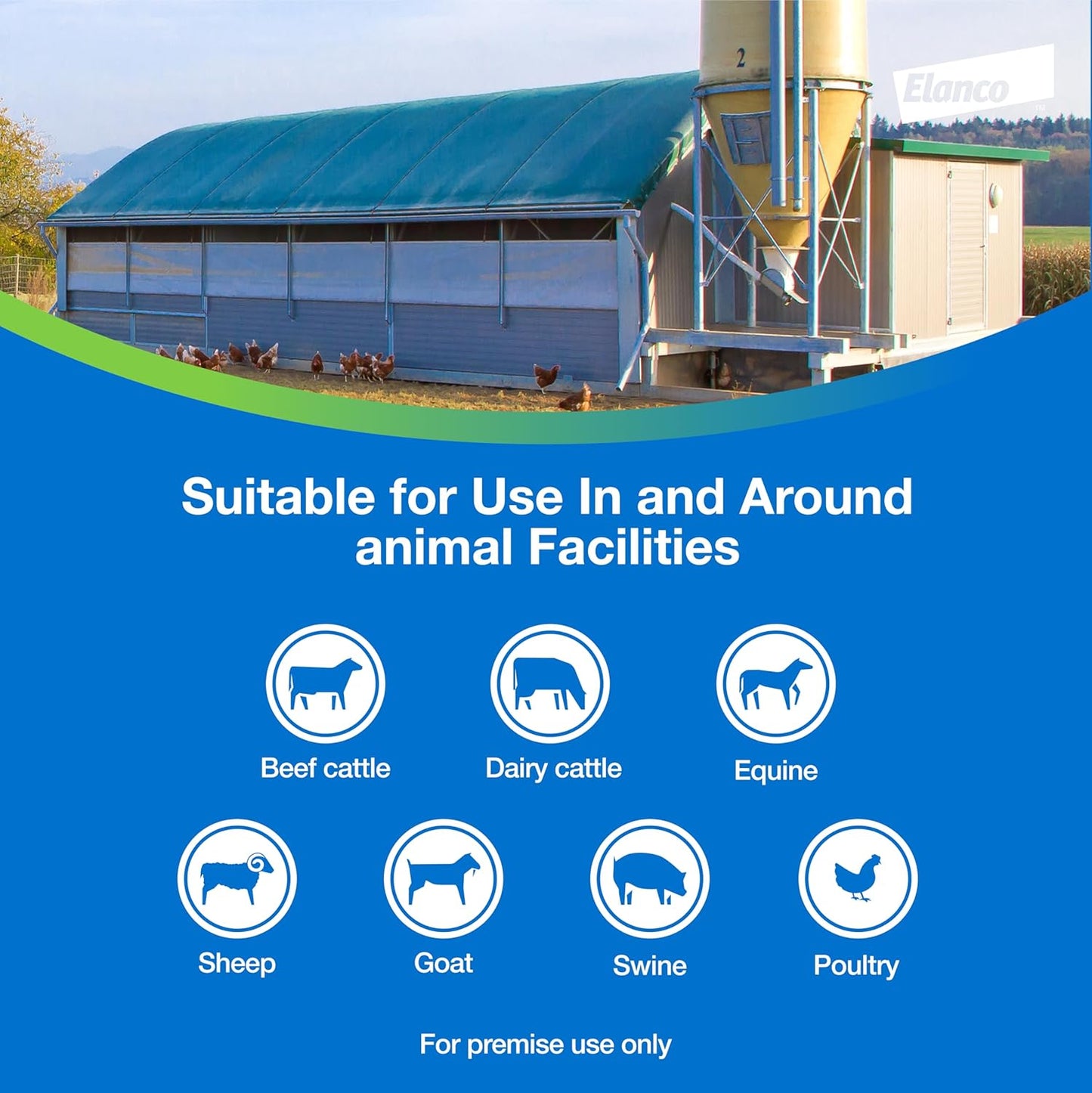 Elanco, QuickBayt, Spot Spray | Premise Spray for Recreational Farms and Rural Environments | Controls Flies | 3oz Bottle