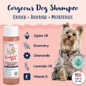 Bobbi Panter, Whitening Dog Shampoo Aloe Vera, Chamomile, Jojoba & Lavender – Brightening Natural Formula for All Coats, Enhances Shine & Softness, Tear-Free, 20:1 Concentrate, Made in USA, 13 oz