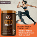 Rapidfire, Keto Coffee Instant Coffee Mix, Caramel Macchiato Flavor, 7.93 Ounce (255g), 15 Servings