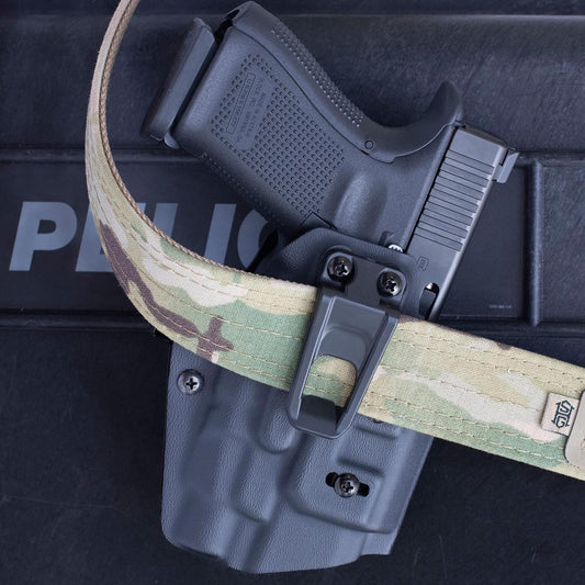 Crucial Concealment® , Universal Ambidextrous Light Holster | Concealment Holster with Light | Adjustable Retention | IWB Holster Clip