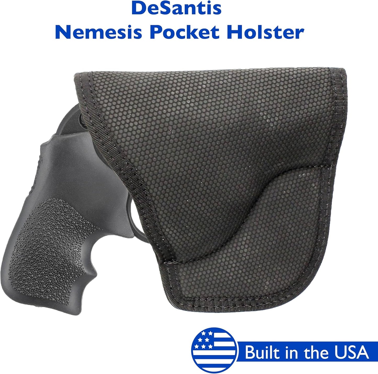 DeSantis, Nemesis Pocket Holster - Gun Pocket Holsters for Concealed Carry, Conceal Carry Pocket Holster for Pistols, Revolvers, Soft, Designed for Comfort & Discreet Carry, Ambidextrous