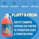 Bio-Groom, Fluffy Puppy Tear-Free Shampoo - Dog Bathing Supplies, Puppy Shampoo, Cat & Dog Grooming Supplies for Sensitive Skin, Cruelty-Free, Made in USA, Tearless Products - 12 fl oz 2-Pack