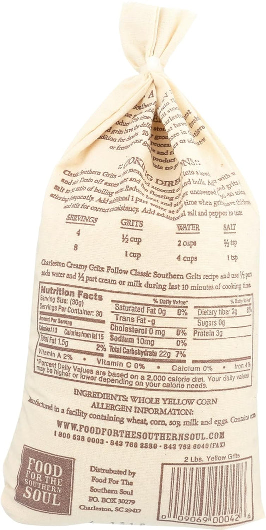 Charleston, Favorites Stone Ground Grits - Yellow 2 Lbs