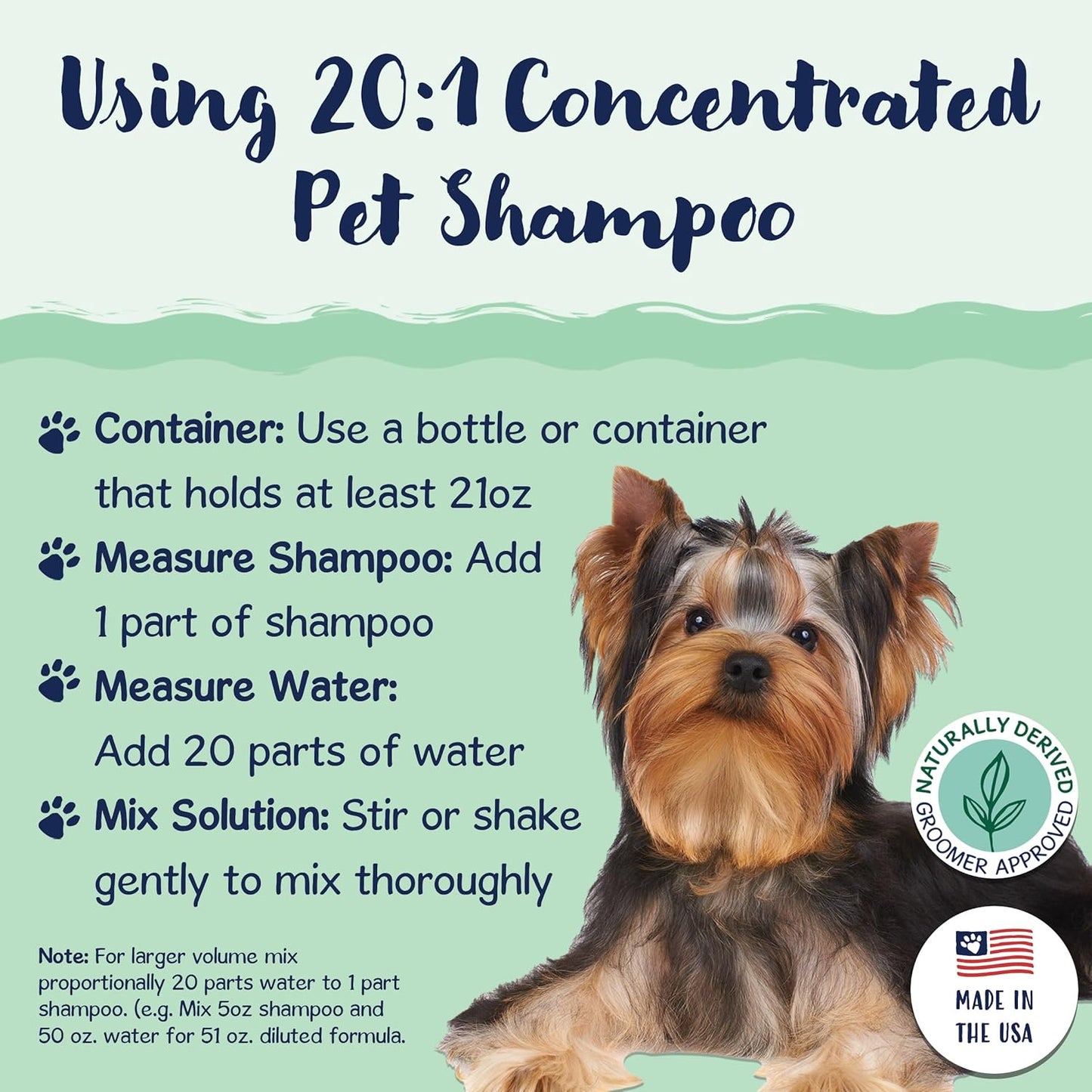Bobbi Panter, Dog Shampoo - Made in USA - All Natural Formula for Itch Relief & Soothing Skins, Concentrated 16:1 for Professional Groomers - Green Apple Scent, 13 Oz