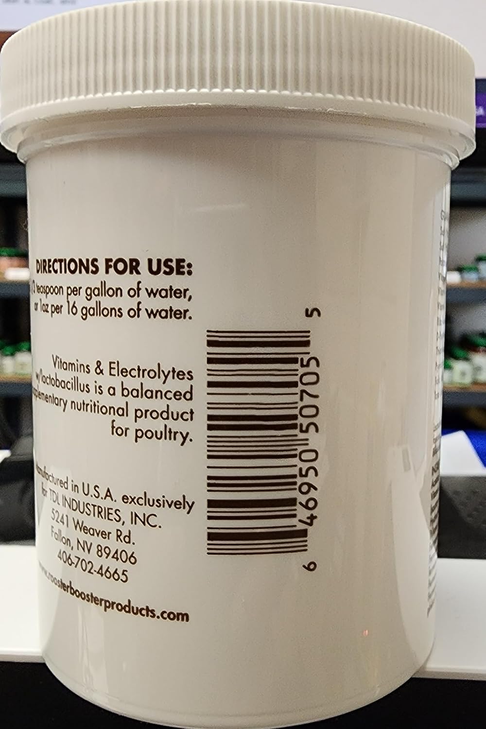 Rooster Booster, Vitamins and Electrolytes with Lactobacillus, Natural, 8 oz.