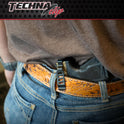 Techna Clip, Concealment System for Glock Models - Durable High-Carbon Spring Steel Gun Clip w/Teflon Coat 1500 - Ambi, Easy-to-Install Gun Holster Clip (Black)