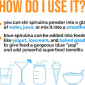 Lone Star, Organic Blue Spirulina Powder, 120 Servings - 100% Pure Superfood Blue-Green Algae, Natural Food Coloring for Smoothies & Protein Drinks - Non GMO, Gluten-Free, Vegan + USDA Certified, No Fishy Smell