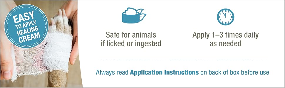 HomeoPet, HP Healing Cream, Safe and Natural Skin-Healing Ointment for Cats and Dogs, 14 Grams