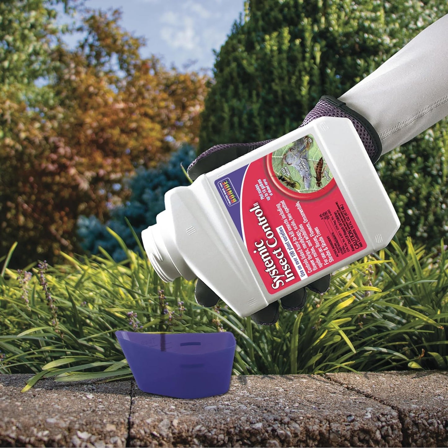 Bonide, Systemic Insect Control, 16 oz Concentrate Long Lasting Insecticide for Outdoor Gardening, Makes 16 Gallons