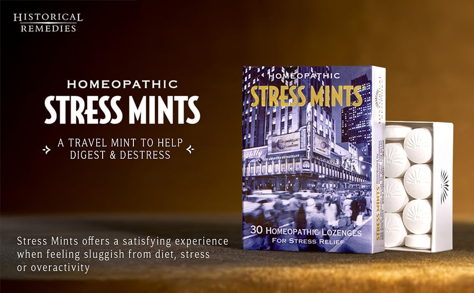 Historical Remedies - Stress Mints (12 Pack) | Homeopathic Stress Aid