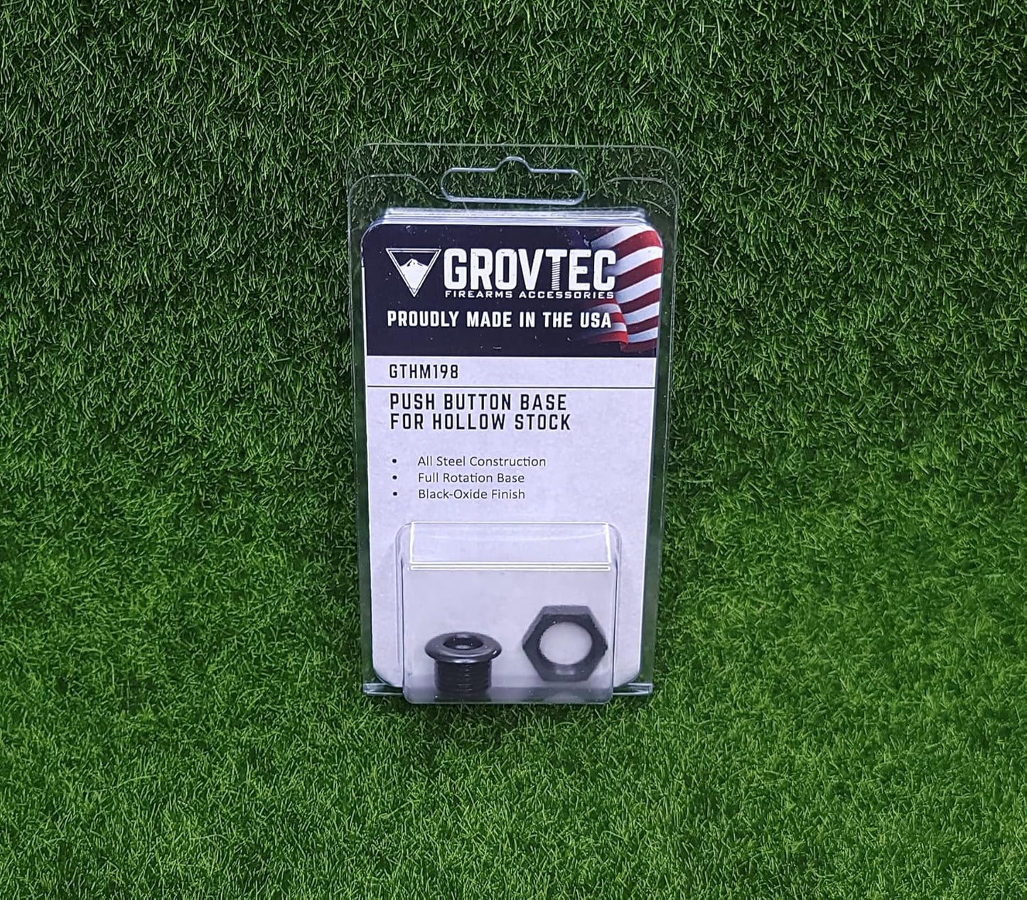 GrovTec, GTHM198: Push Button Base for Hollow Stock Full Rotation